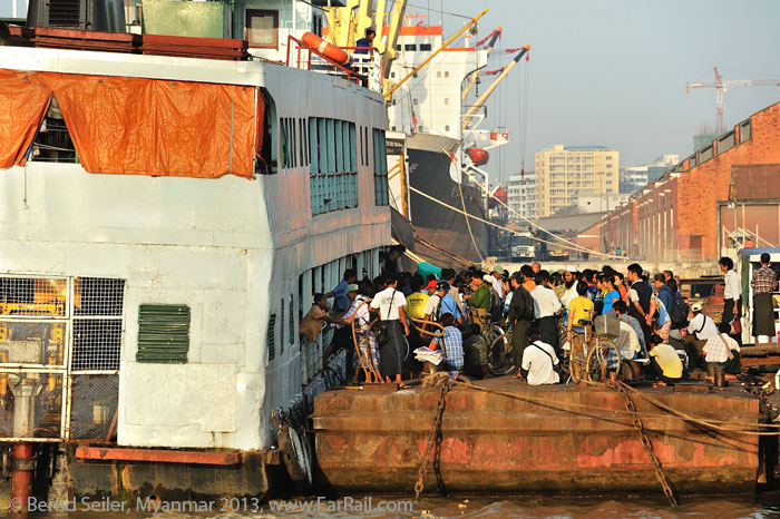 Harbour in Yangon