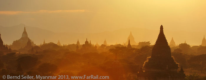 Bagan pagoda field