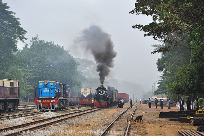 State Railway Steam in Myanmar/Burma