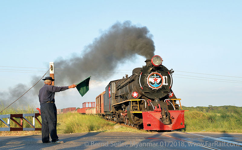 Mainline steam in Burma/Myanmar