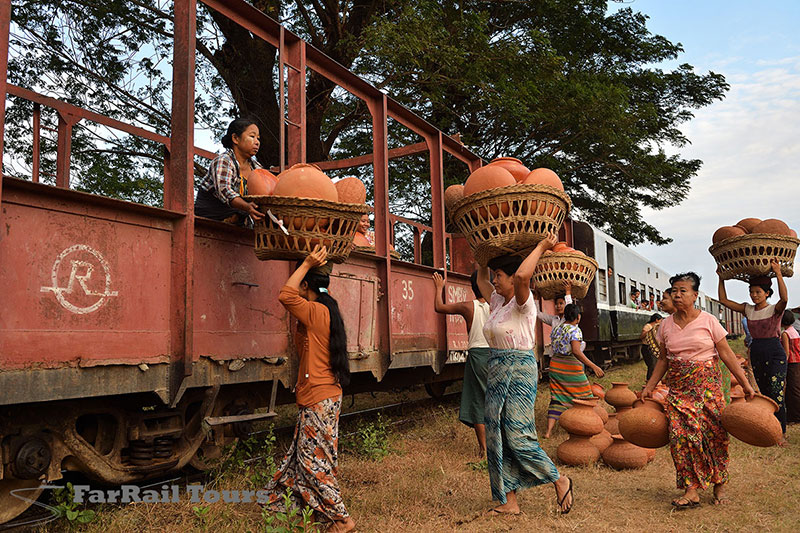 Steam in Burma (Myanmar) - branch line to Madauk