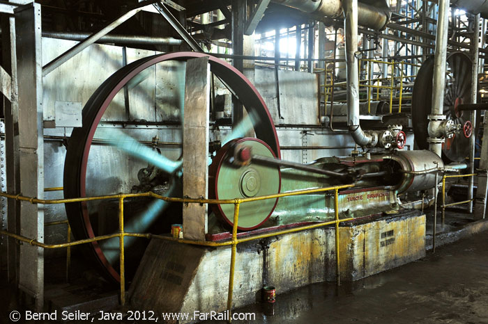 Eine stationäre Dampfmaschine von Tangye, Birmingham