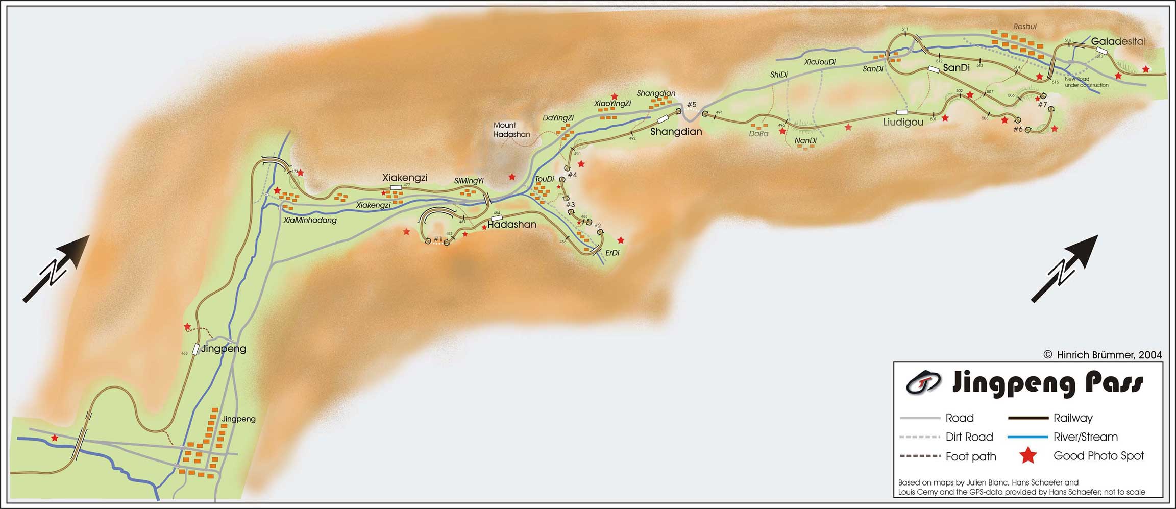map Jingpeng Pass