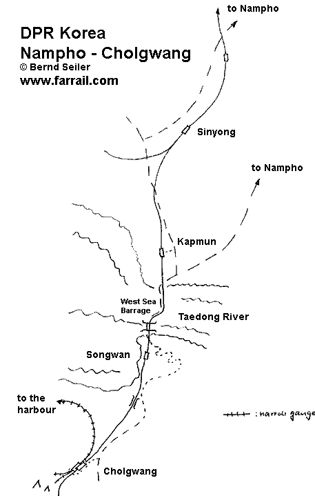 map Nampho - Cholgwang